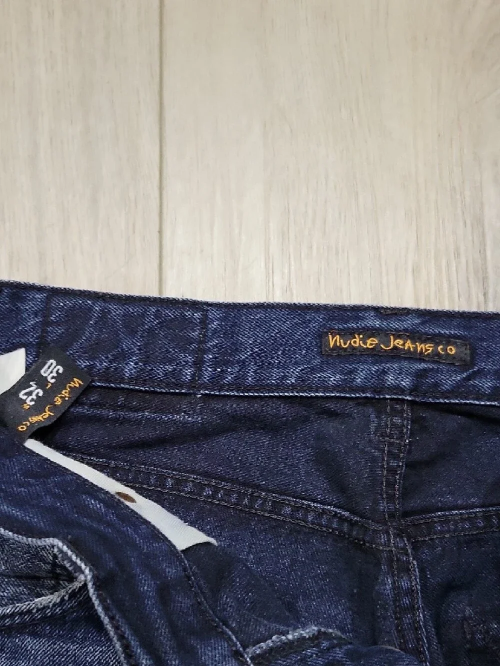 Nudie Jeans Steady Eddie Dark Blue Straight Jeans